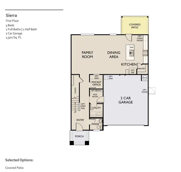 2D floor plan layout of this home in Rolling Glen, Hutto, TX (Image 6).