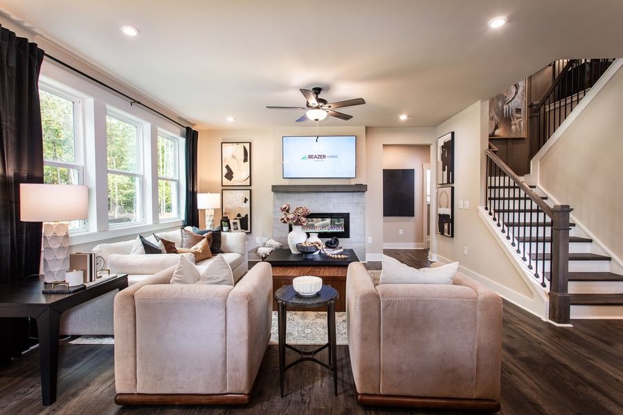 Representative furnished interior of a home built from the Tifton Ii by Beazer Homes in Easton Walk, Lawrenceville (Image 9).