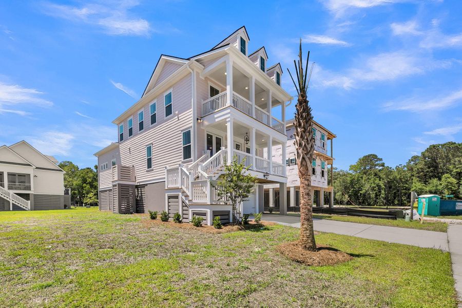 Exterior details and patio area of a home in Miller's Crossing, Johns Island (Image 24). Exterior details and patio area of a home in Miller's Crossing, Johns Island (Image 24).