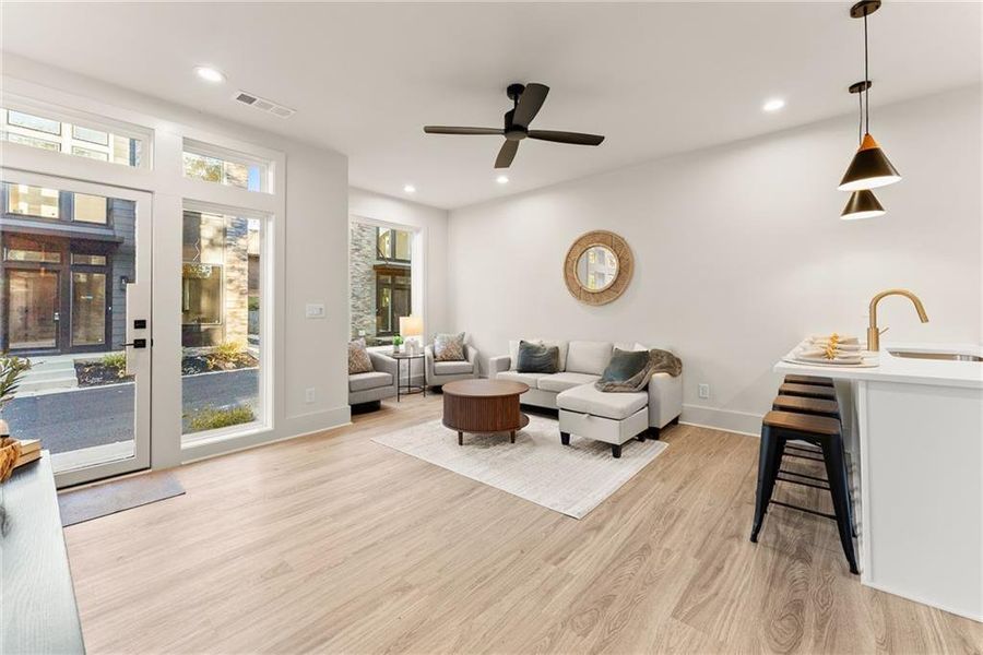 Furnished interior view inside a new home in , Gainesville (Image 9).
