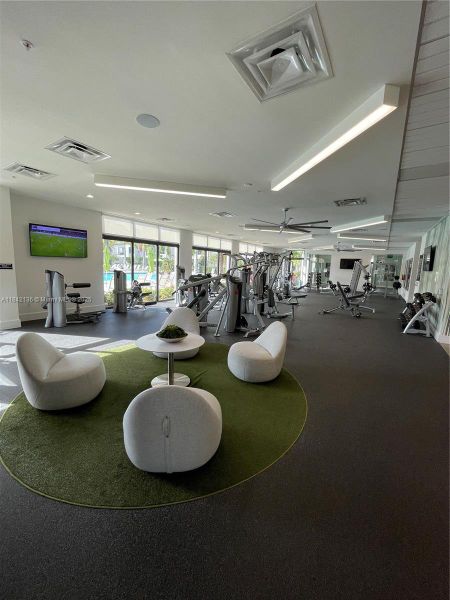 Furnished interior view inside a new home in , Doral (Image 17).