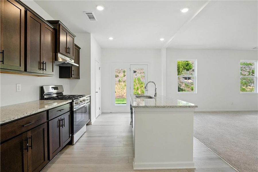 Furnished interior view inside a new home in Castleberry Pointe, Dawsonville (Image 5).