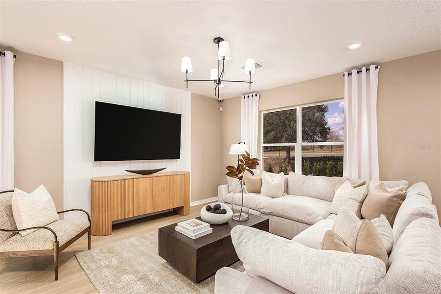 Furnished interior view inside a new home in Riverwood, Zephyrhills (Image 17).