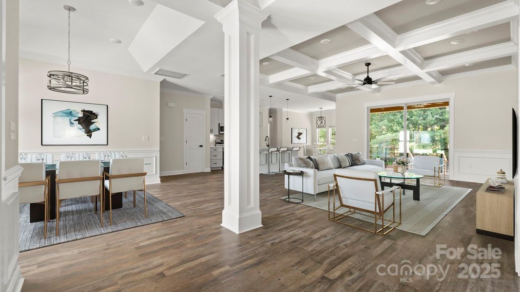 Furnished interior view inside a new home in , Indian Trail (Image 8). Furnished interior view inside a new home in , Indian Trail (Image 8).