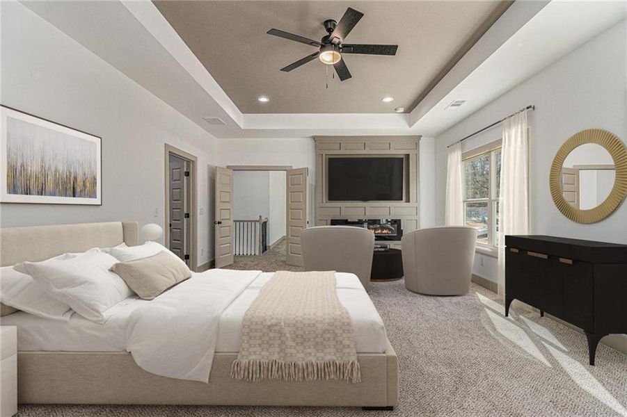 Furnished interior view inside a new home in , Oxford (Image 14).