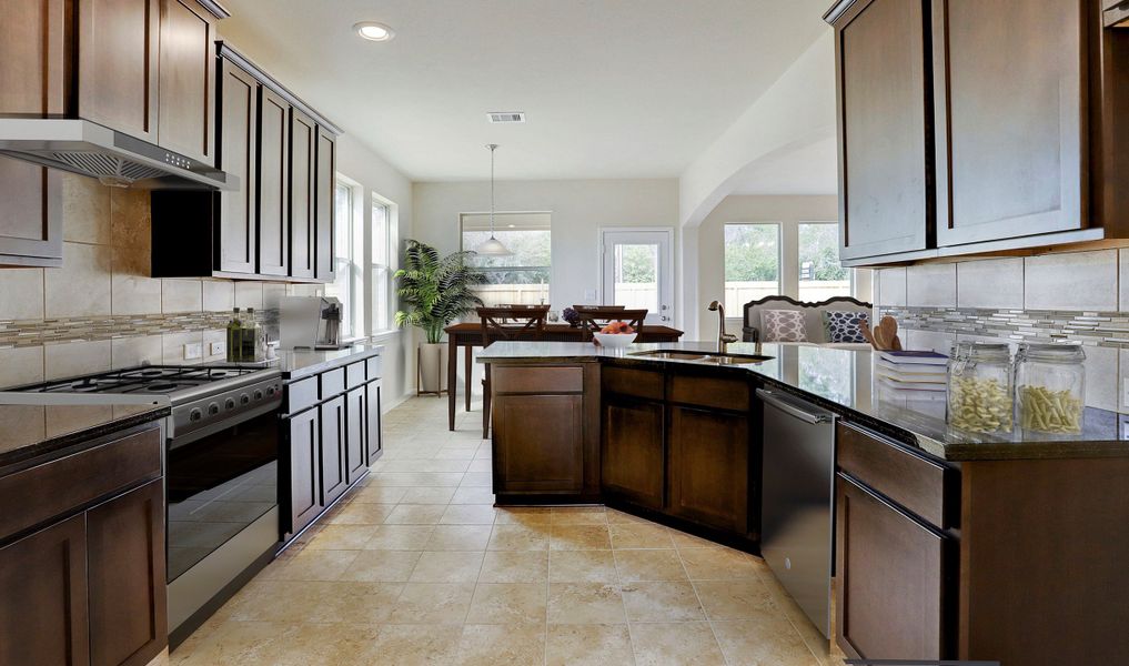 Large open kitchen