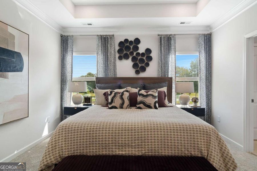 Furnished interior view inside a new home in Bryson Farms, Byron (Image 12). Furnished interior view inside a new home in Bryson Farms, Byron (Image 12).