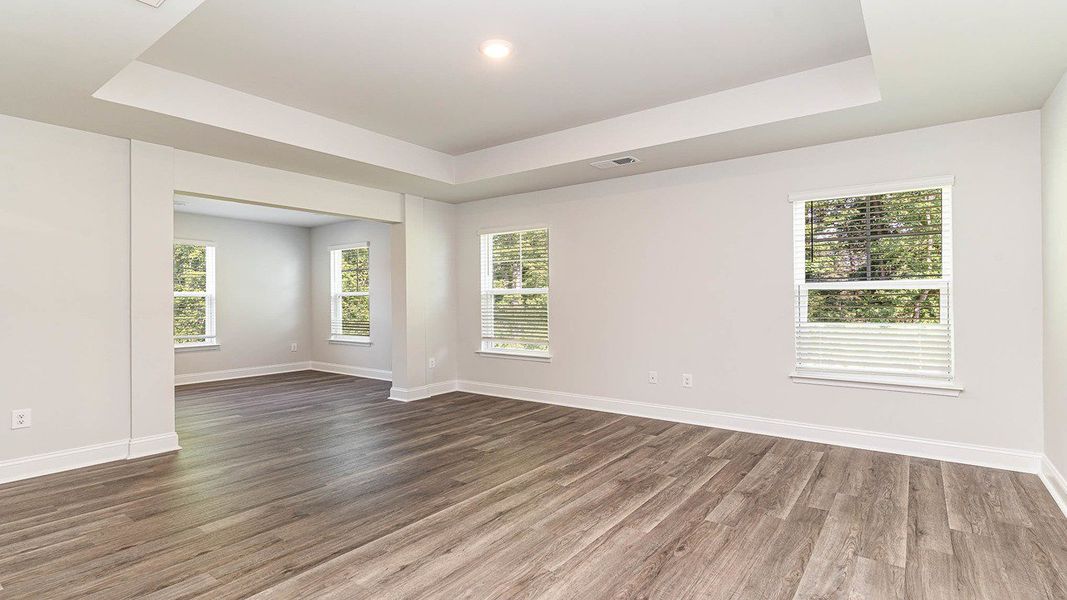 Representative unfurnished interior of a home built from the HARBOR OAK by D.R. Horton in Haven View, Murrells Inlet (Image 29).