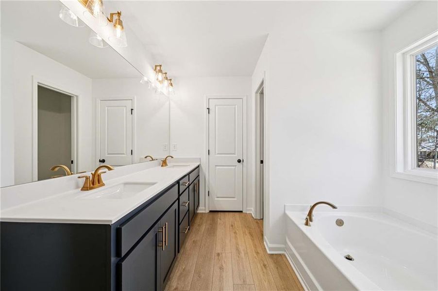 Furnished interior view inside a new home in The Estates at Casteel, Bethlehem (Image 8).