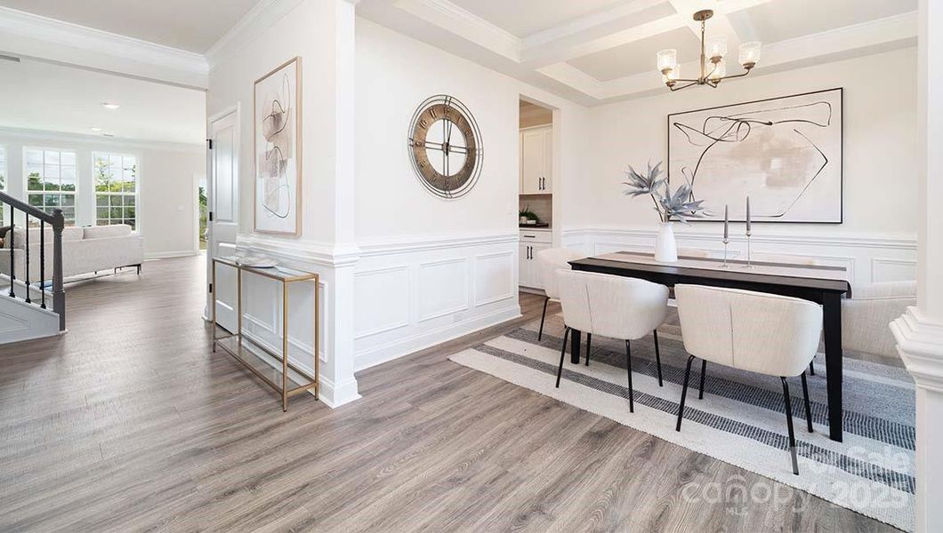 Furnished interior view inside a new home in Falls Cove, Troutman (Image 3).