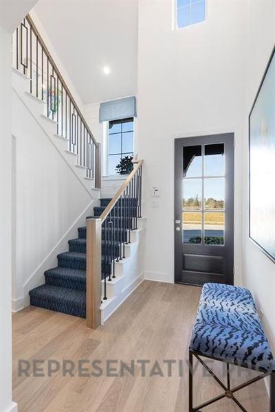 Furnished interior view inside a new home in Mosaic: 40ft. lots, Celina (Image 13).