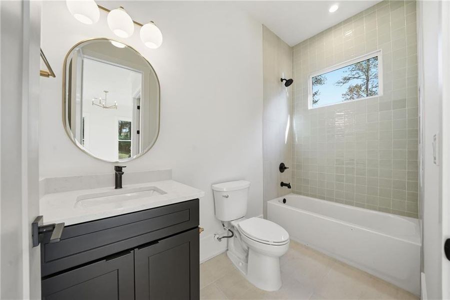 Furnished interior view inside a new home in , Monroe (Image 7).