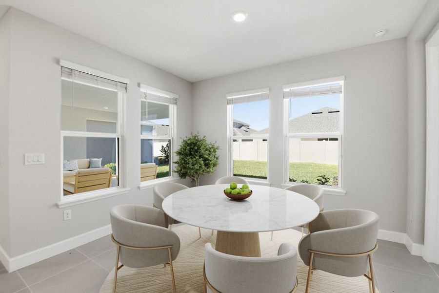 Furnished interior view inside a new home in Harvest at Ovation, Winter Garden (Image 8). Furnished interior view inside a new home in Harvest at Ovation, Winter Garden (Image 8).