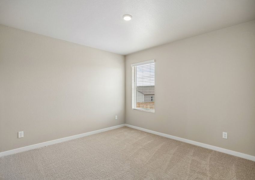 The secondary bedrooms have carpet.
