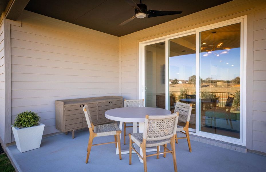 Representative exterior details of a home built from the Hallmark by Del Webb in Del Webb Austin at Lost Pines, Bastrop (Image 45).