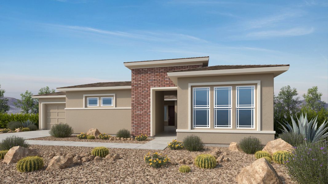 Representative exterior photo of a completed home built from the Rixford by Taylor Morrison in Verdin Summit Collection, Phoenix, AZ (Image 4).