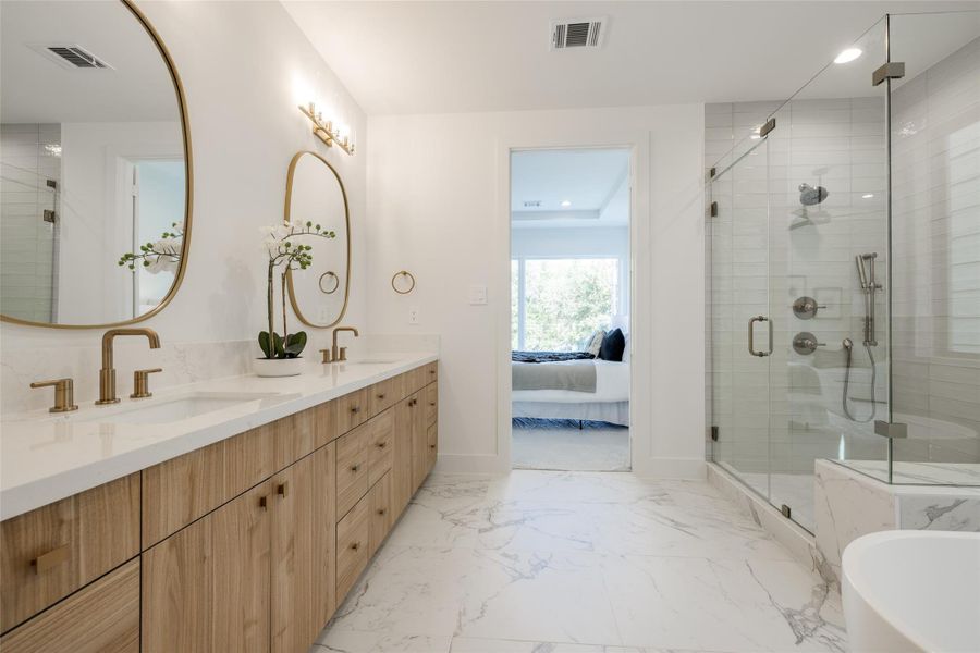 Furnished interior view inside a new home in , Houston (Image 40).