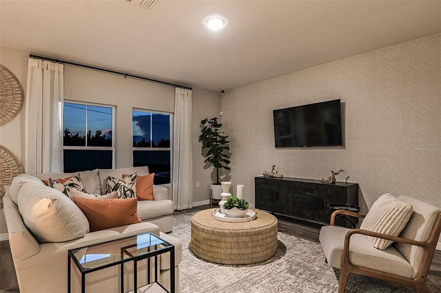 Furnished interior view inside a new home in Scenic Terrace, Haines City (Image 2).