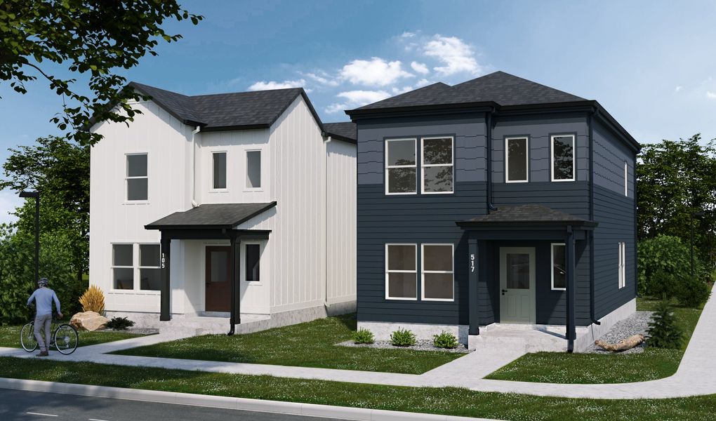 Representative exterior photo of a completed home built from the Sage by Hartford Homes in Prairie Song Cottages, Windsor, CO (Image 28). Representative exterior photo of a completed home built from the Sage by Hartford Homes in Prairie Song Cottages, Windsor, CO (Image 28).