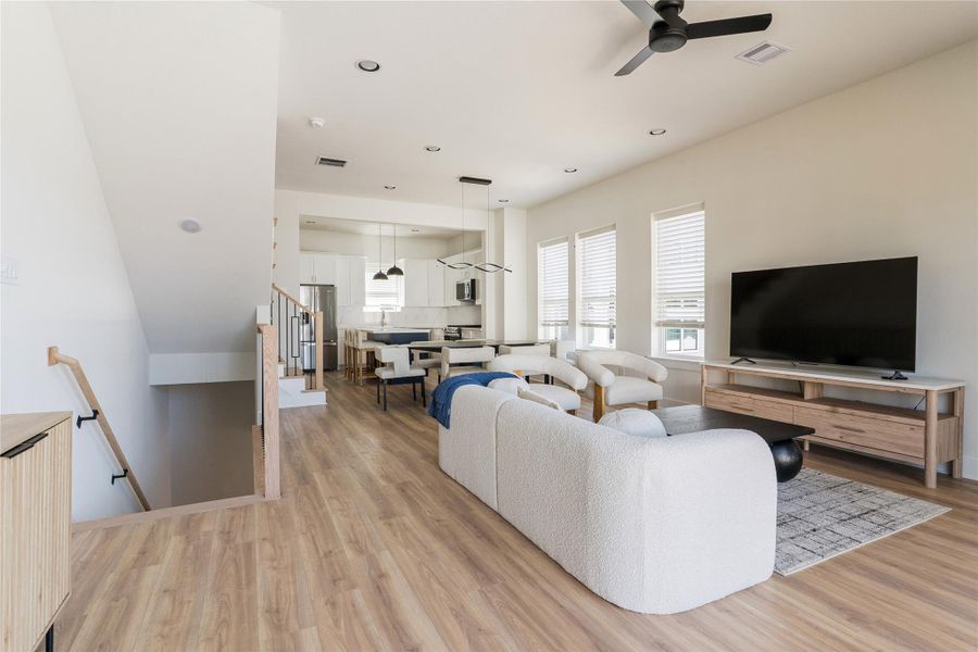 Furnished interior view inside a new home in , Houston (Image 35). Furnished interior view inside a new home in , Houston (Image 35).