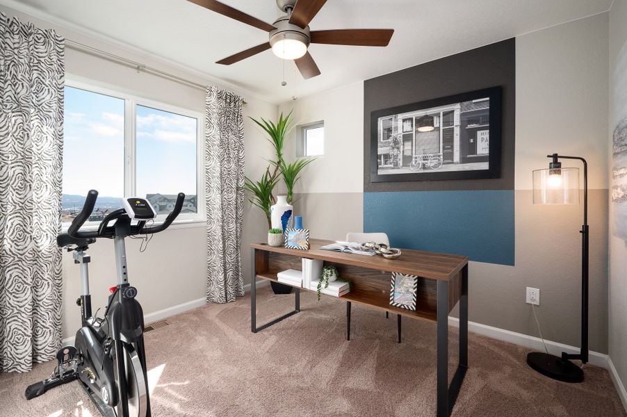 Furnished interior view inside a new home in The Vistas at West Mesa, Colorado Springs (Image 21).