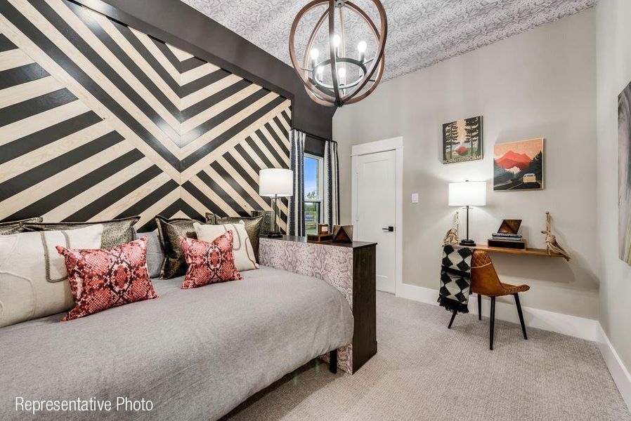 Furnished interior view inside a new home in Providence Cove, McKinney (Image 3). Furnished interior view inside a new home in Providence Cove, McKinney (Image 3).