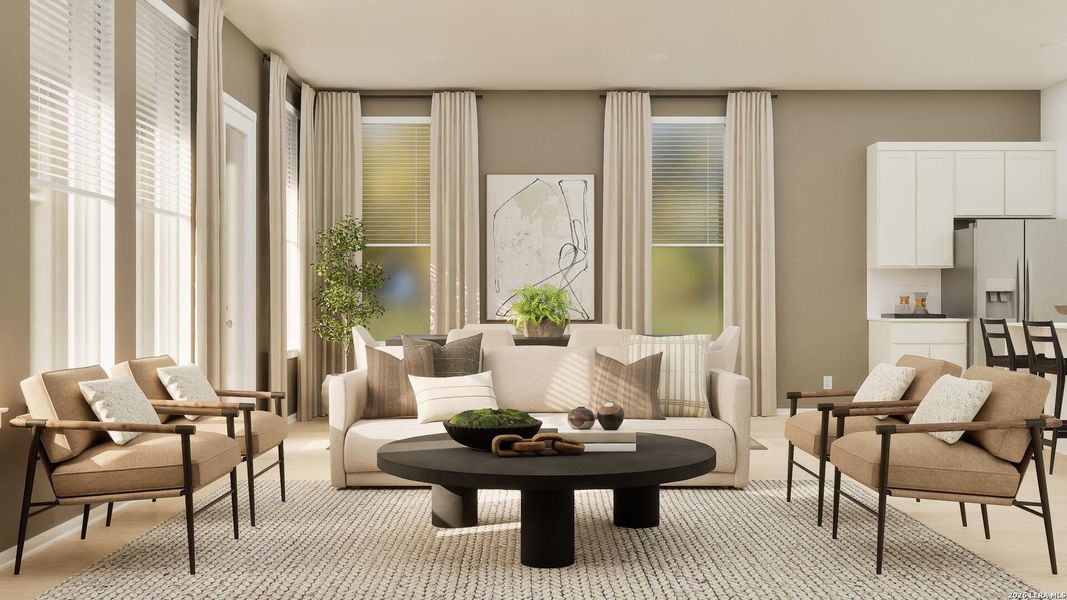 Furnished interior view inside a new home in Brookmill, San Antonio (Image 37). Furnished interior view inside a new home in Brookmill, San Antonio (Image 37).