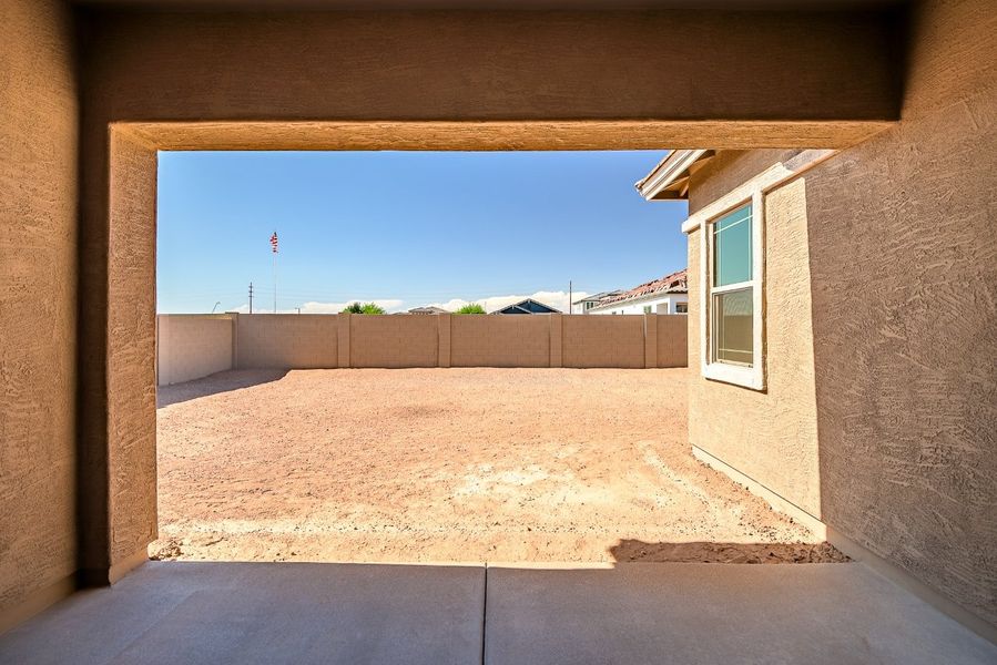 Exterior details and patio area of a home in Palo Verde at North Creek, Queen Creek (Image 5).
