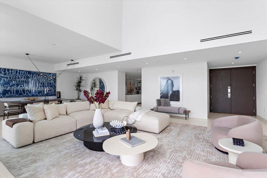 Furnished interior view inside a new home in , Miami (Image 30).