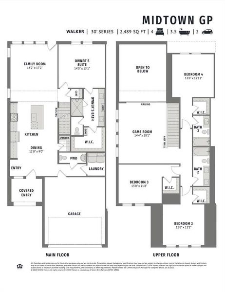 With a fantastic main floor primary suite, spacious secondary bedrooms, great entertaining space, lots of storage and a private, fenced back yard, you'll love everything our new Walker floor plan has to offer!