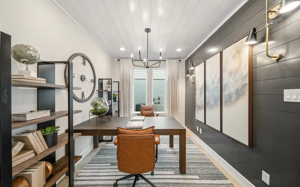 Representative furnished interior of a home built from the Haverford by Brookfield Residential in Midline, Webster (Image 13).