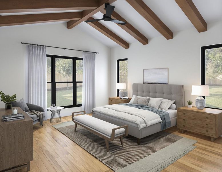 Representative rendering of a similar floor plan and design scheme