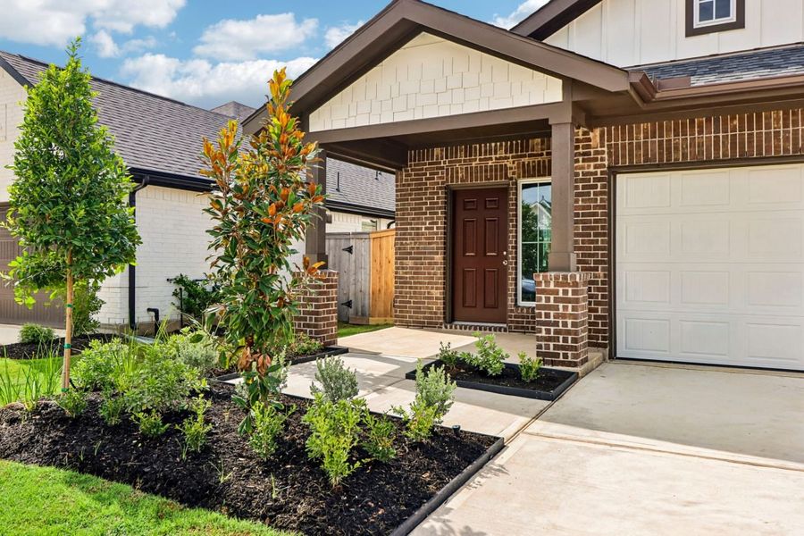Exterior details and patio area of a home in Sorella, Tomball (Image 3). Exterior details and patio area of a home in Sorella, Tomball (Image 3).