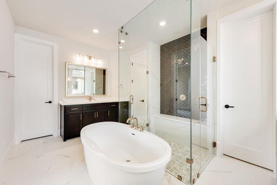 Furnished interior view inside a new home in Park Place, Prosper (Image 11).