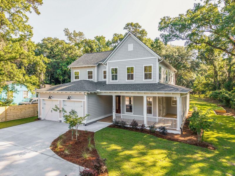Front exterior of a new home in , Mount Pleasant, SC, highlighting curb appeal (Image 30).