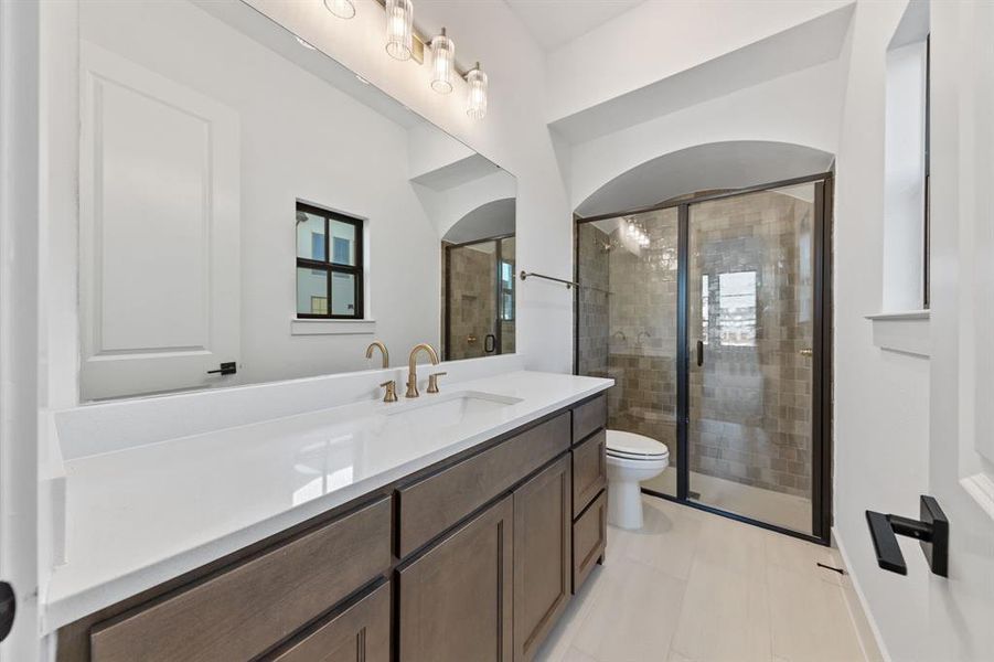 Furnished interior view inside a new home in Fields 60', Frisco (Image 12). Furnished interior view inside a new home in Fields 60', Frisco (Image 12).