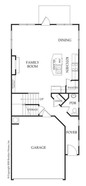 2D floor plan layout for the Hanover by Rocklyn Homes in Cannon Trace, Winder, GA (Image 2). 2D floor plan layout for the Hanover by Rocklyn Homes in Cannon Trace, Winder, GA (Image 2).