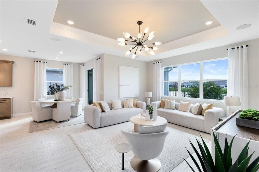 Furnished interior view inside a new home in Waterstone at Halifax Plantation, Ormond Beach (Image 15).