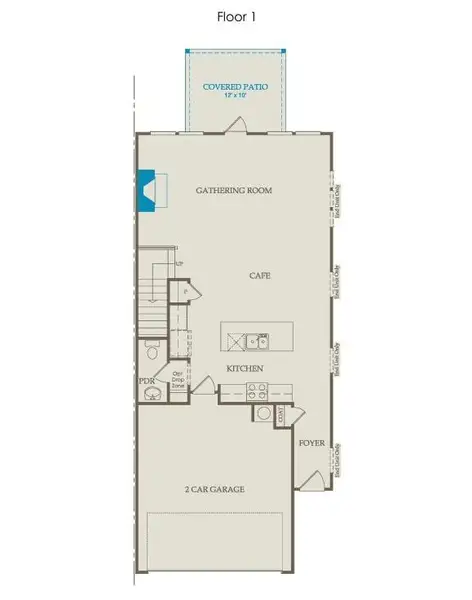 2D floor plan layout of this home in Adler Springs, Powder Springs, GA (Image 3).