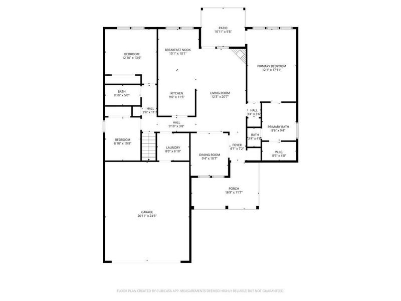 2D floor plan layout of this home in , Commerce, GA (Image 7).