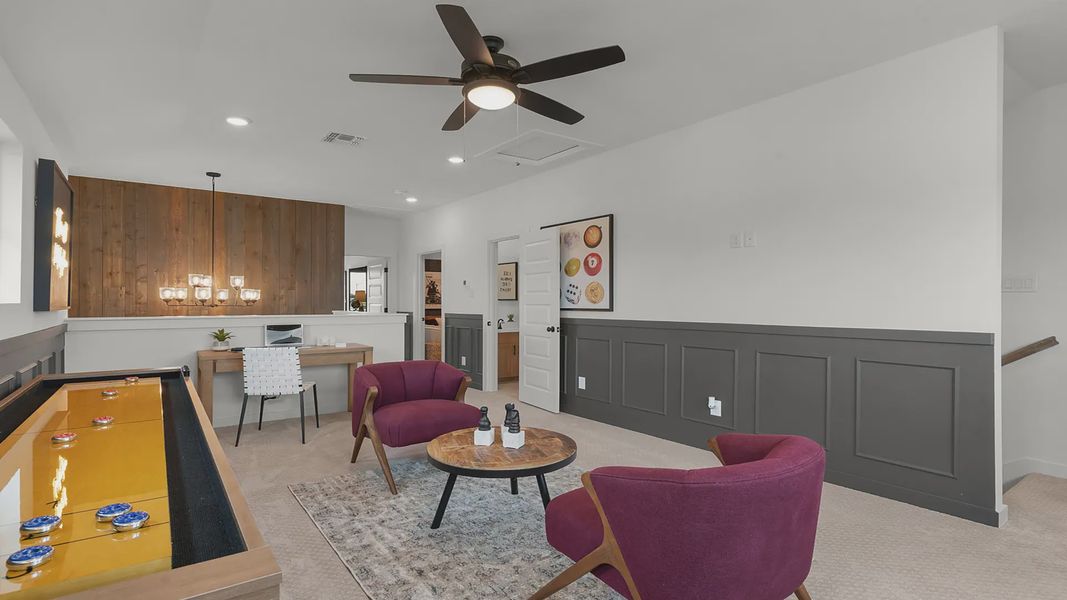 Representative furnished interior of a home built from the Madison by Chesmar Homes in Nolina, Georgetown (Image 31).