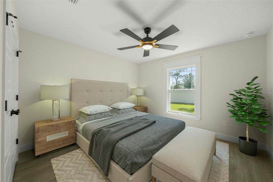 Furnished interior view inside a new home in , Ocala (Image 20).