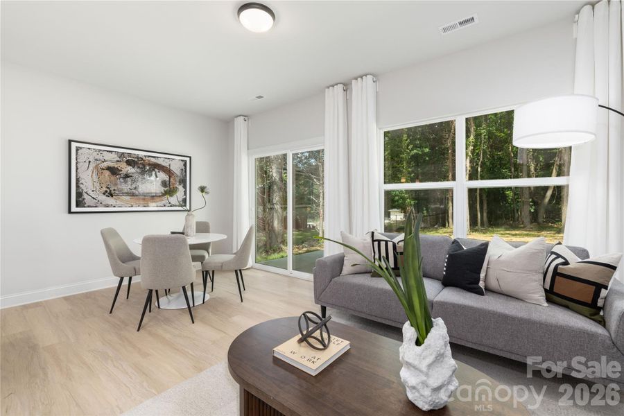 Furnished interior view inside a new home in , Charlotte (Image 22).
