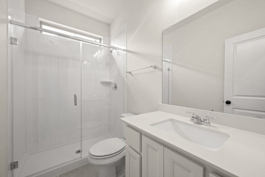 Furnished interior view inside a new home in Creekview Meadows, Pilot Point (Image 10).