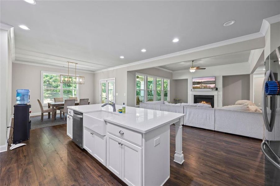 Furnished interior view inside a new home in , Hoschton (Image 8). Furnished interior view inside a new home in , Hoschton (Image 8).