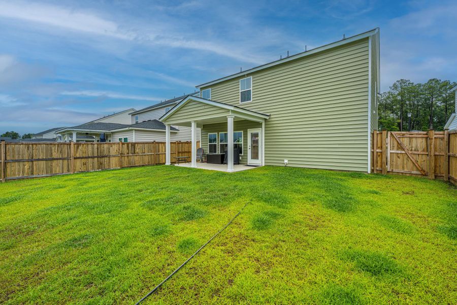 Exterior details and patio area of a home in Cypress Preserve, Moncks Corner (Image 22).