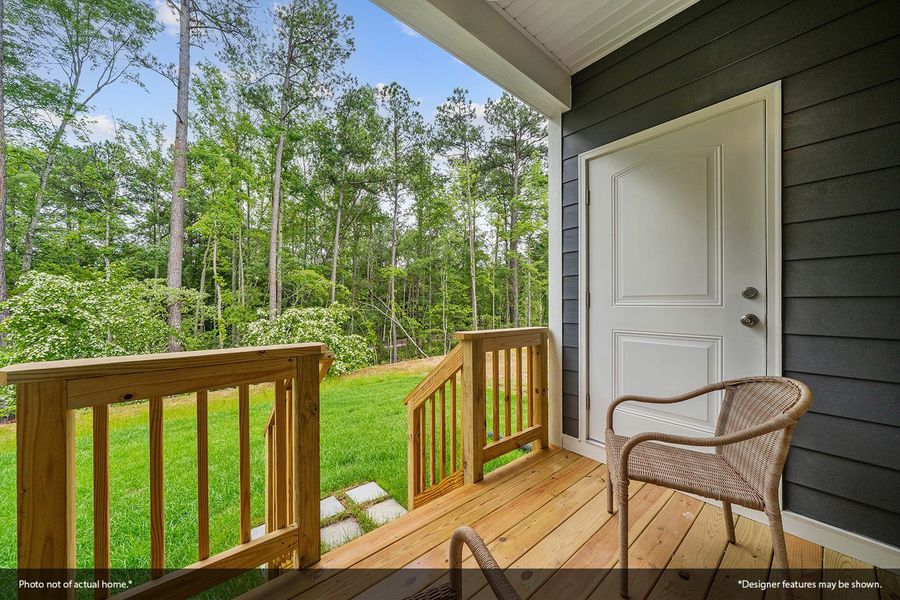 Exterior details and patio area of a home in Mayfair Village, Spartanburg (Image 2). Exterior details and patio area of a home in Mayfair Village, Spartanburg (Image 2).