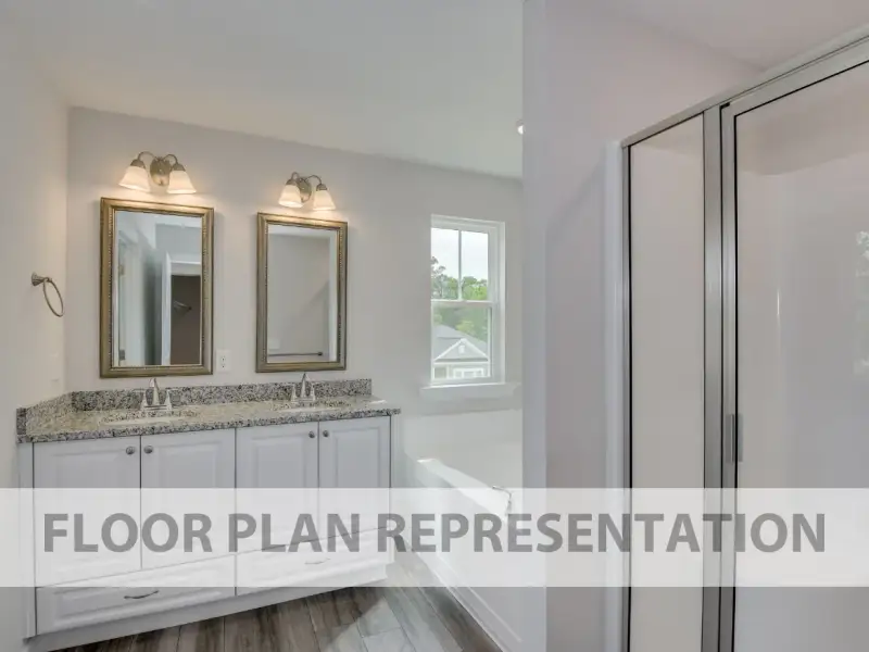 The 1797 Plan | Primary Bathroom Floorplan Representation The 1797 Plan | Primary Bathroom Floorplan Representation