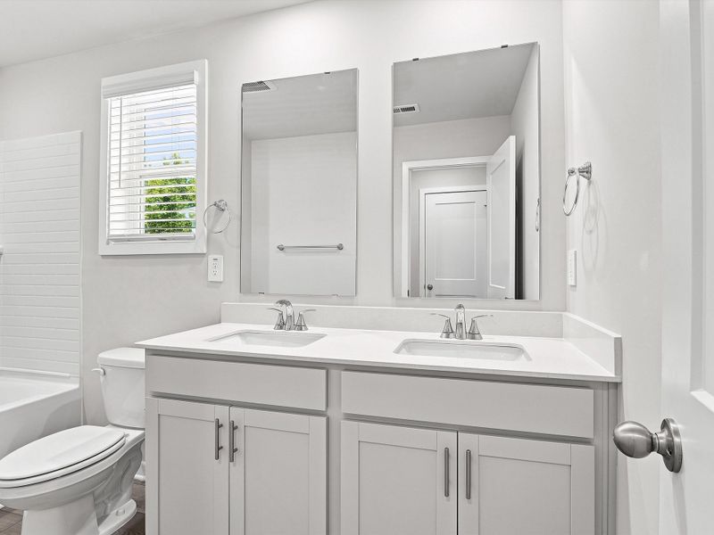 Furnished interior view inside a new home in The Heritage at Buffaloe Reserve, Raleigh (Image 8).