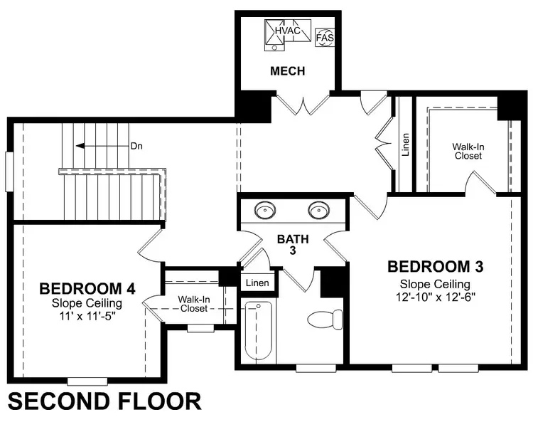 2D floor plan layout of this home in Enclave at Legacy Hills, Celina, TX (Image 3). 2D floor plan layout of this home in Enclave at Legacy Hills, Celina, TX (Image 3).